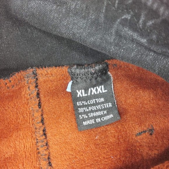 Women's Elastic Warm Legging High Waist Stretch Skinny Slim Fit Pants Black - Picture 8 of 15